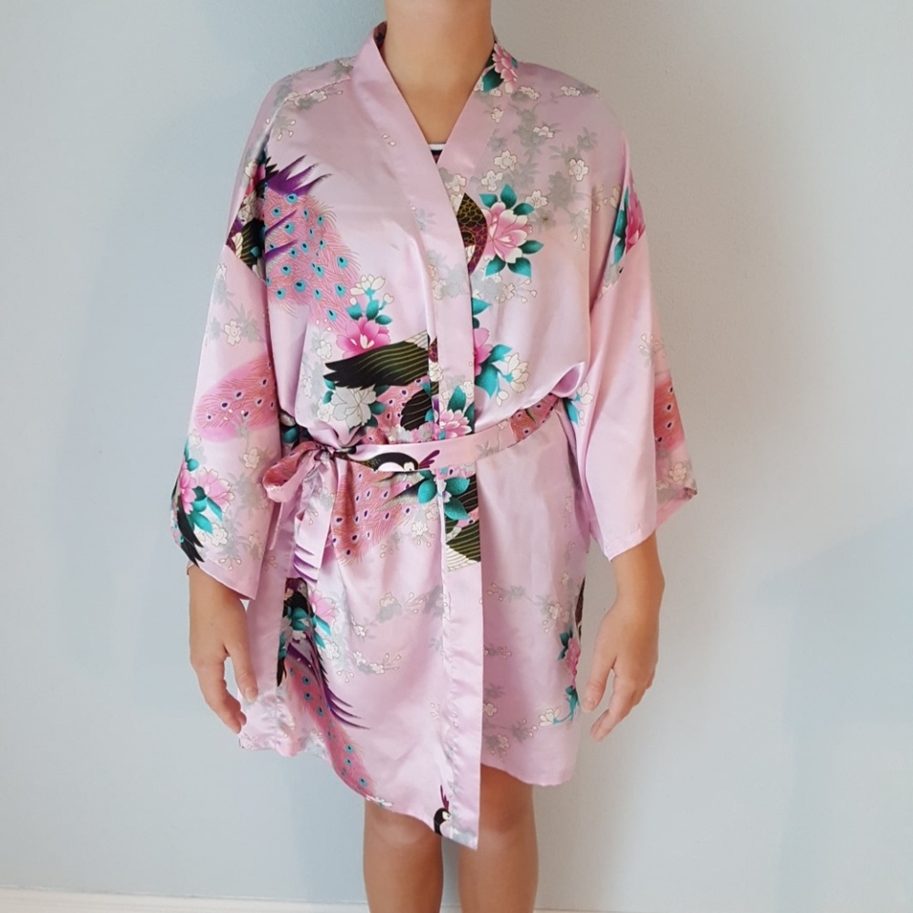 A light pink robe